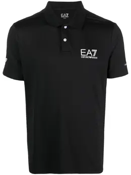 Ea7 Emporio Armani: Поло с принтом 