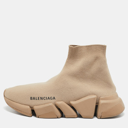Balenciaga: Бежевые мокасины  Speed