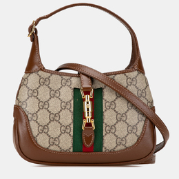 Gucci: Коричневая сумка через плечо  GG Supreme