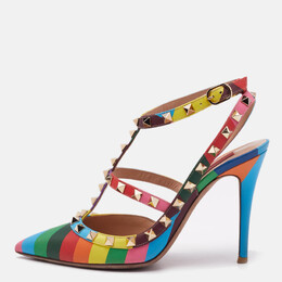 Valentino: Многоцветные туфли  Rockstud