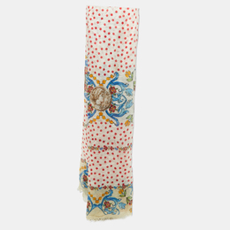 Dolce & Gabbana: Многоцветный шарф  Majolica