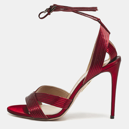 Aquazzura: Бордовые сандалии 