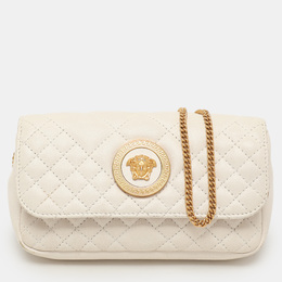 Versace: Белая сумка через плечо  Medusa Chain