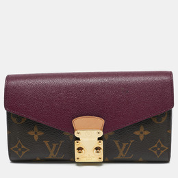 Louis Vuitton: Бордовый кошелёк 
