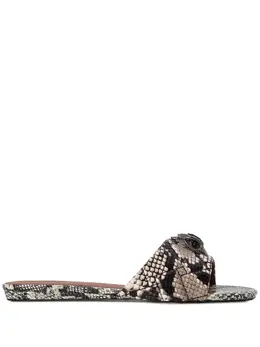 Kurt Geiger London: Чёрные сандалии 