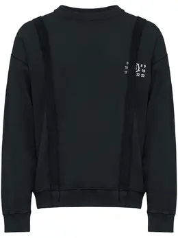 MM6 Maison Margiela: Чёрный свитшот 