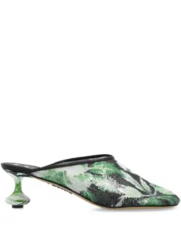 LOEWE: Чёрные сабо 