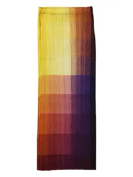 Pleats Please Issey Miyake: Жёлтая юбка 