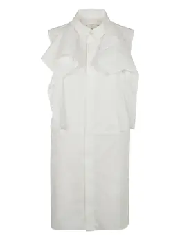 sacai: Рубашка с оборками 