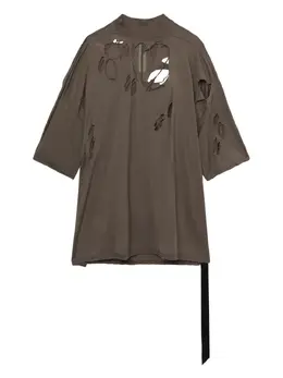 Rick Owens DRKSHDW: Рваная футболка 