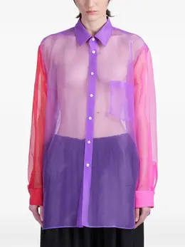 Comme Des Garçons: Прозрачная рубашка 