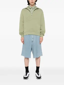 Maison Kitsuné: Зелёный свитшот 