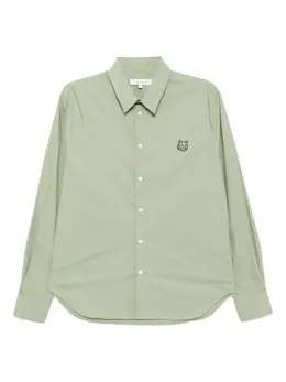 Maison Kitsuné: Зелёная рубашка 