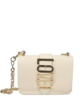 Love Moschino: Светлая сумка через плечо 