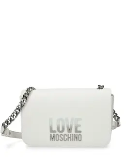 Love Moschino: Белая сумка через плечо 