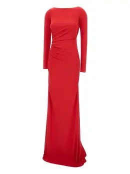 Elisabetta Franchi: Драпированное платье 