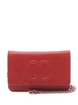 CHANEL Pre-Owned: Красный клатч 
