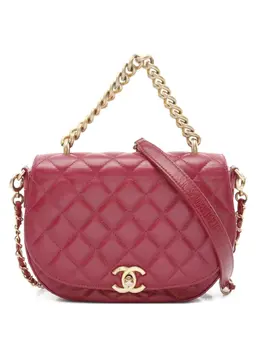 CHANEL Pre-Owned: Розовая сумка 
