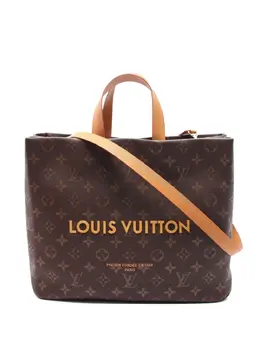Louis Vuitton Pre-Owned: Коричневая сумка-шоппер 