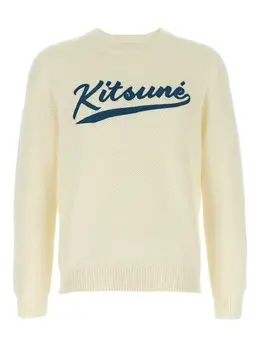 Maison Kitsuné: Белый свитер 