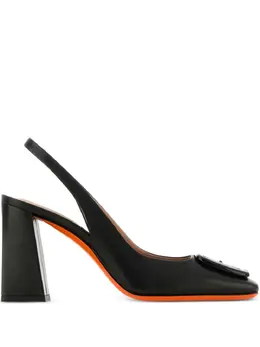 Santoni: Чёрные туфли 