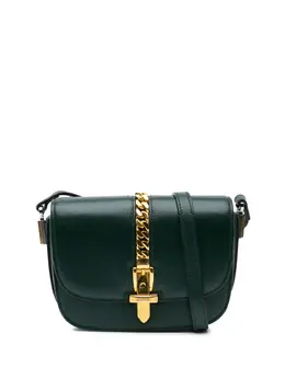 Gucci Pre-Owned: Зелёная сумка через плечо 