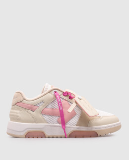 Off-White: Бежеві кросівки  Out of Office