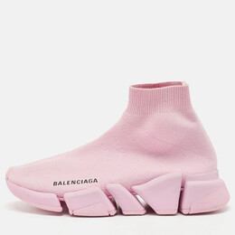 Balenciaga: Розовые кроссовки  Speed Trainer
