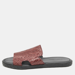 Bottega Veneta: Бордовые сандалии 