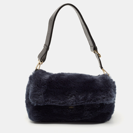 Furla: Синяя сумка 