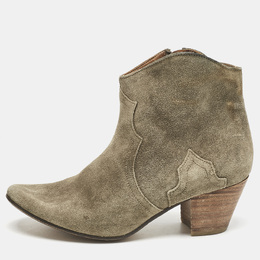 Isabel Marant: Зелёные ботинки  Dicker