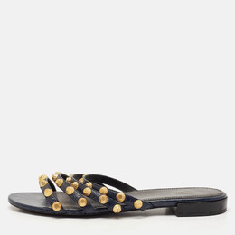 Balenciaga: Синие сандалии  Navy