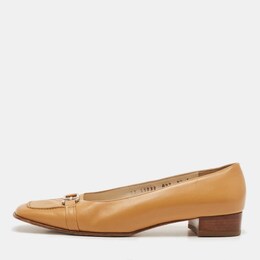 Salvatore Ferragamo: Бежевые мокасины 