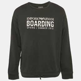 Emporio Armani: Чёрный свитшот 