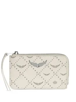 Zadig&Voltaire: Белый картхолдер  Monogram