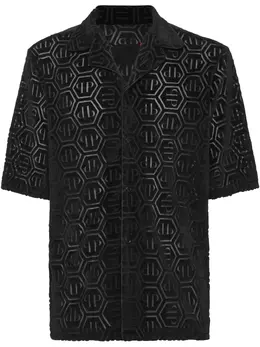 Philipp Plein: Рубашка  Hexagon с коротким рукавом