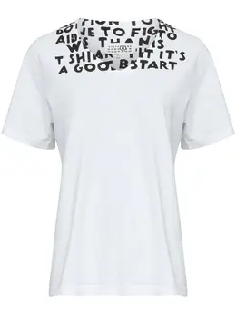 MM6 Maison Margiela: Белая футболка 