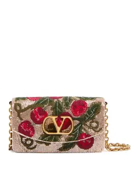 Valentino Garavani: Бежевый клатч 