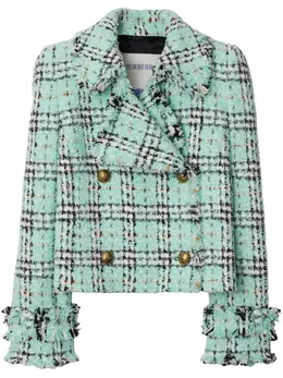 Burberry: Голубая куртка 
