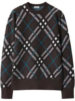 Burberry: Коричневый свитер 