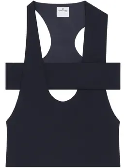 Courrèges: Синяя майка 
