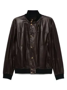 Brunello Cucinelli: Кожаная куртка 