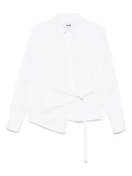 MSGM: Белая рубашка 