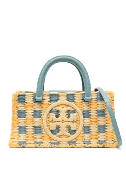 Tory Burch: Светлая сумка-шоппер  Ella