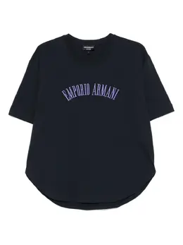 Emporio Armani: Голубая футболка 
