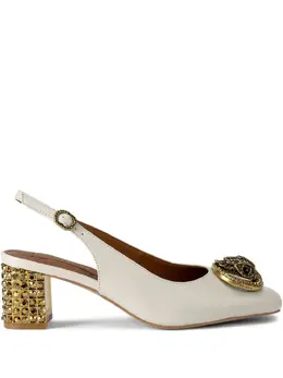 Kurt Geiger London: Бежевые туфли 
