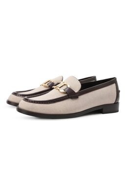 Ferragamo: Бежевые лоферы 