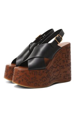 Chloé: Чёрные босоножки 