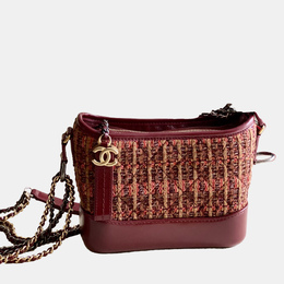 Chanel: Бордовая сумка 
