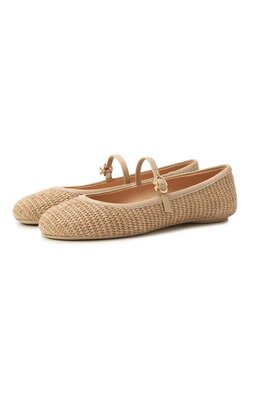 Gianvito Rossi: Бежевые балетки 